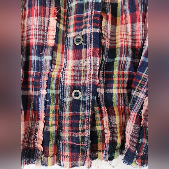 NWOT The FreeLucy Swing Plaid Top - Picture 7 of 9
